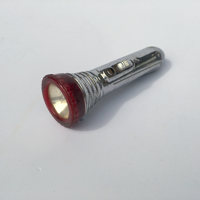 TORCH, Vintage Style Chrome & Dark Red